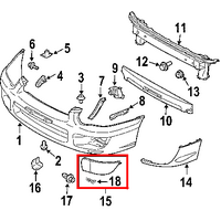 Front Bumper Fog Light Covers - Aspen Pure White 51E (WRX/STI MY03-05)