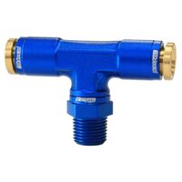 120 Series 1/8" NPT to 1/4" Push to Connect Tee Fitting