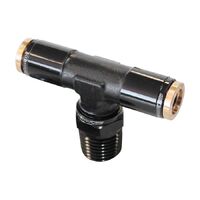 120 Series 1/4" NPT to 1/4" Push to Connect Tee Fitting