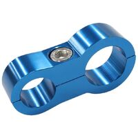 Stepped Billet Dual Hose Separator - Blue Finish