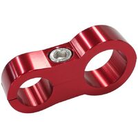 Stepped Billet Dual Hose Separator - Red Finish