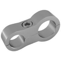 Stepped Billet Dual Hose Separator - Titanium Finish