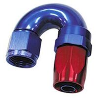150 Series Taper One-Piece Full Flow Swivel 180 Hose End -6AN
