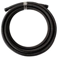200 Series PTFE (Teflon) Black Stainless Steel Braided Hose -4AN