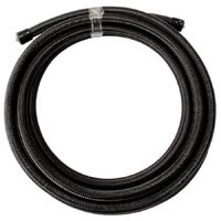200 Series PTFE (Teflon) Black Stainless Steel Braided Hose -6AN