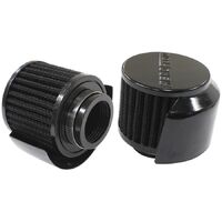 Black Clamp On Breather With Black Shield