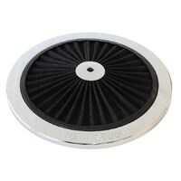 Chrome Full Flow Air Filter Top Plate
