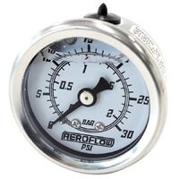 1-1/2" Liquid Filled 30 psi Pressure Gauge