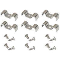 Dual Stainless Steel Hard line Clamps (6 Pack)