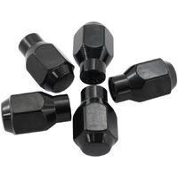 Conical ET Style Closed Black Wheel Nuts - 1/2-20"