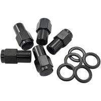 0.750" Shank Closed Black Wheel Nuts - M12 x 1.25mm