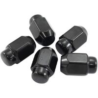 Acorn Medium Closed Black Wheel Nuts - M14 x 1.50mm