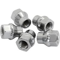 Conical ET Style Open Chrome Wheel Nuts - 1/2-20"