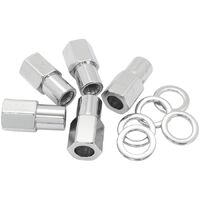 0.750" Shank Open Chrome Wheel Nuts - 1/2-20"