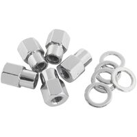 0.550" Shank Open Chrome Wheel Nuts - M12 x 1.25mm