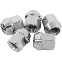 Acorn Short Open Chrome Wheel Nuts - M14 x 1.50mm