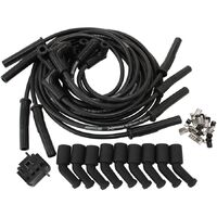 Xpro Universal 8.5mm V8 Ignition Lead Set with 180 Spark Plug Boots - Black