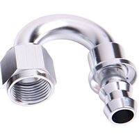 400 Series Push Lock 180 Hose End -6AN