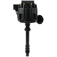 XPRO Chevrolet HEI Distributor with Coil in Cap, Black Anodised Body with Black Cap