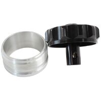 Billet Aluminium Weld-On Filler Neck & Cap - Black
