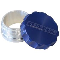 2" Billet Aluminium Weld-On Filler with Blue Cap