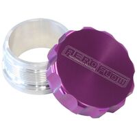 2" Billet Aluminium Weld-On Filler with Purple Cap