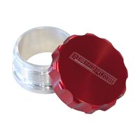 2" Billet Aluminium Weld-On Filler with Red Cap