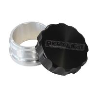 2-1/2" Billet Aluminium Weld-On Filler with Black Cap