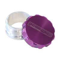 2-1/2" Billet Aluminium Weld-On Filler with Purple Cap