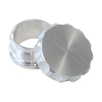 2-1/2" Billet Aluminium Weld-On Filler with Silver Cap