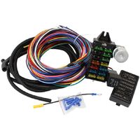 Complete Universal 12 Circuit Wiring Harness Kit
