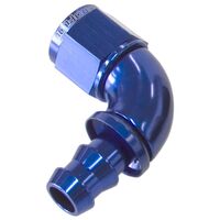 510 Series Full Flow Tight Radius Push Lock 90 Hose End -4AN