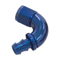 510 Series Full Flow Tight Radius Push Lock 120 Hose End -6AN