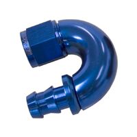 510 Series Full Flow Tight Radius Push Lock 180 Hose End -4AN
