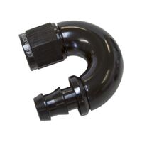 510 Series Full Flow Tight Radius Push Lock 180 Hose End -6AN
