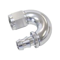 510 Series Full Flow Tight Radius Push Lock 180 Hose End -6AN