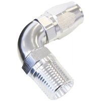90 Male NPT Full Flow Swivel Hose End 3/8" to -6AN