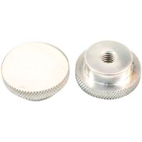 Polished Billet Air Cleaner Nut 1/4" UNC