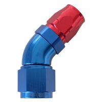 550 Series Cutter Style One Piece Swivel 45 Stepped Hose End -6AN to -8 Hose