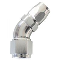 550 Series Cutter Style One Piece Swivel 45 Stepped Hose End -6AN to -8 Hose