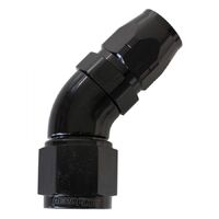 550 Series Cutter Style One Piece Swivel 45 Stepped Hose End -10AN to -8 Hose