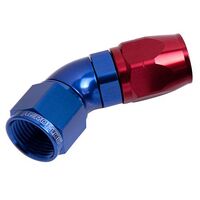 550 Series Cutter One-Piece Full Flow Swivel 45 Hose End -8AN