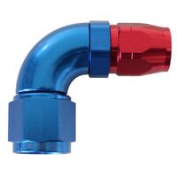 550 Series Cutter Style One Piece Swivel 90 Stepped Hose End -8AN to -6 Hose