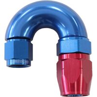 550 Series Cutter Style One Piece Swivel 180 Stepped Hose End -6AN to -8 Hose