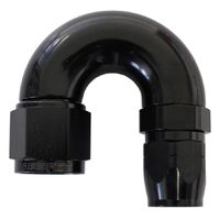 550 Series Cutter Style One Piece Swivel 180 Stepped Hose End -10AN to -8 Hose