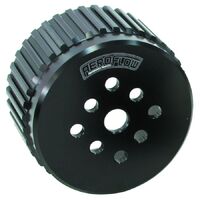Water pump Gilmer Drive pulley anodised BLACK SBC/BBC All, Aeroflow - AF 59-3000WBLK