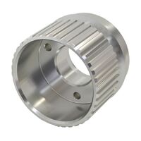 Gilmer Drive Crankshaft Pulley - Silver Finish
