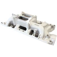 SB Ford 289-302 Windsor Air Gap Dual Plane Intake Manifold, Natural Cast Finish