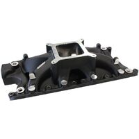 Ford 289-302W Hi-Rise Single Plane Intake Manifold, Black Finish