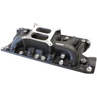 SB Ford 289-302 Windsor Street Dual Plane Intake Manifold, Black Finish